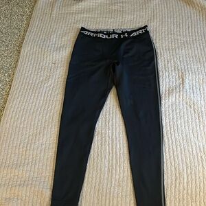 Under Armour, heat leggings used once name in waistband only flaw